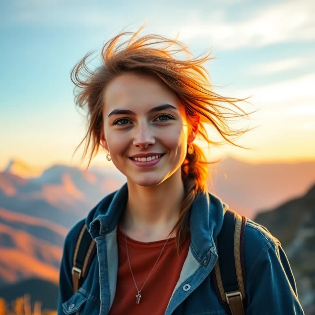 AI generated travel lifestyle portrait - SelfAI AI photo studio